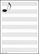 A 8.5&ldquo;x 5.5&rdquo; notepad with seven single staves, ideal for the student practicing notation or simply for jotting down musical thoughts.